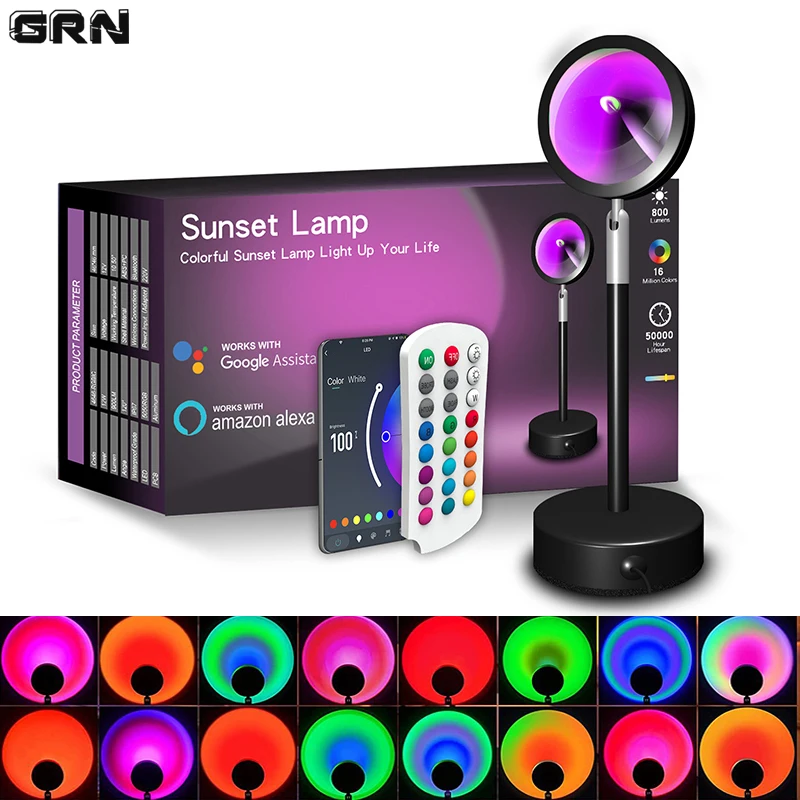 Home Decor App Free - Inteligentna dioda LED lampa zachód słońca