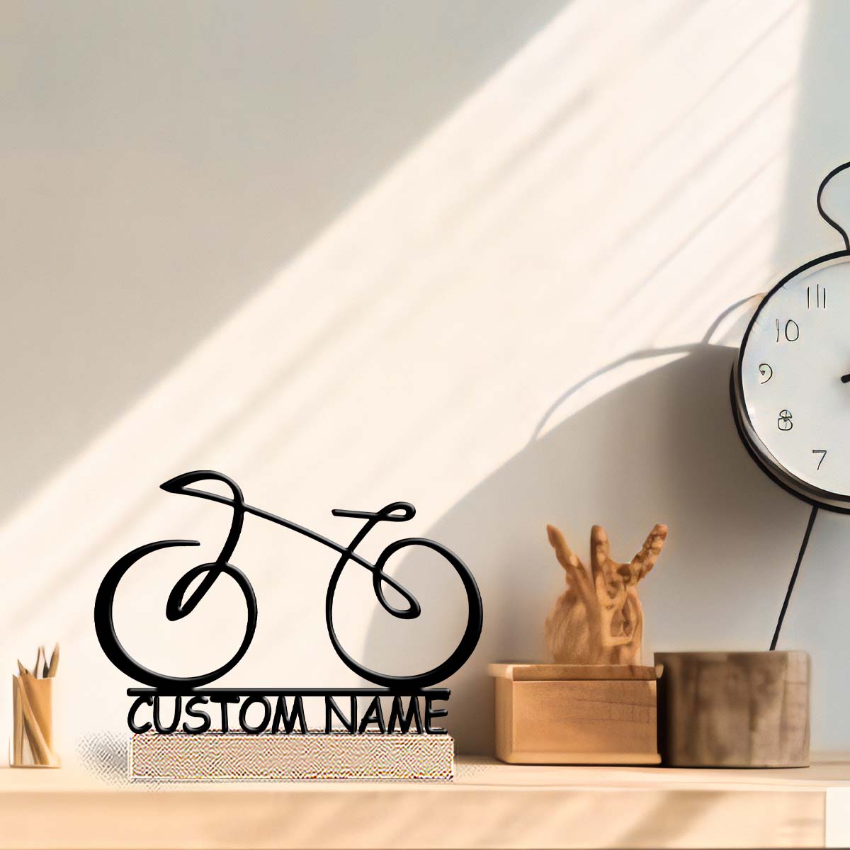 Home Decor Names - 1 szt. Personalizowana, nowoczesna ozdoba rowerowa