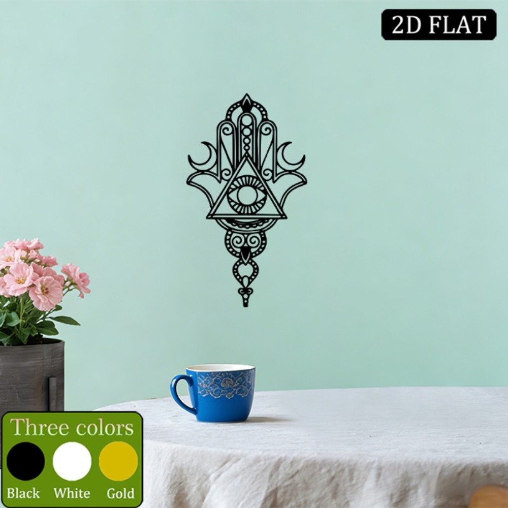 Home Decor Room - CIFBUY Metalowa dekoracja ścienna Hamsa Oko