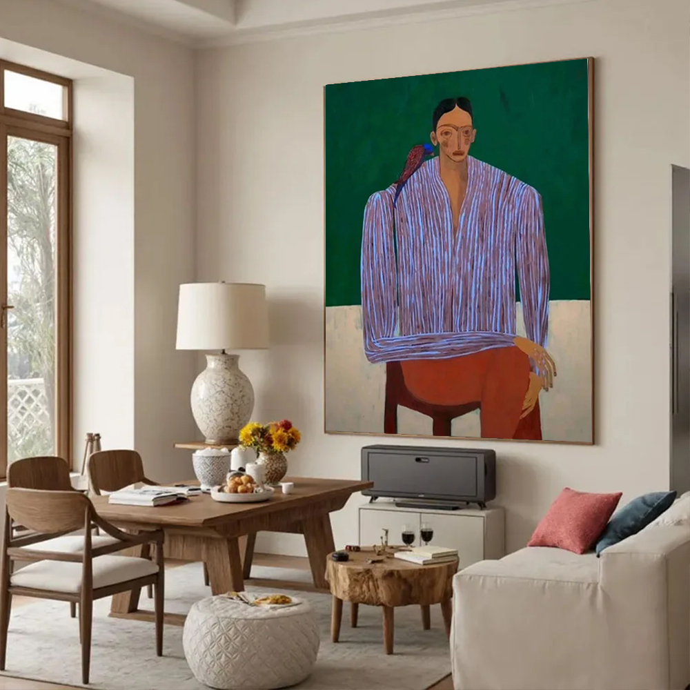 Home Decor Free Images - Ręcznie Malowany Obraz Olejny na Płótnie,