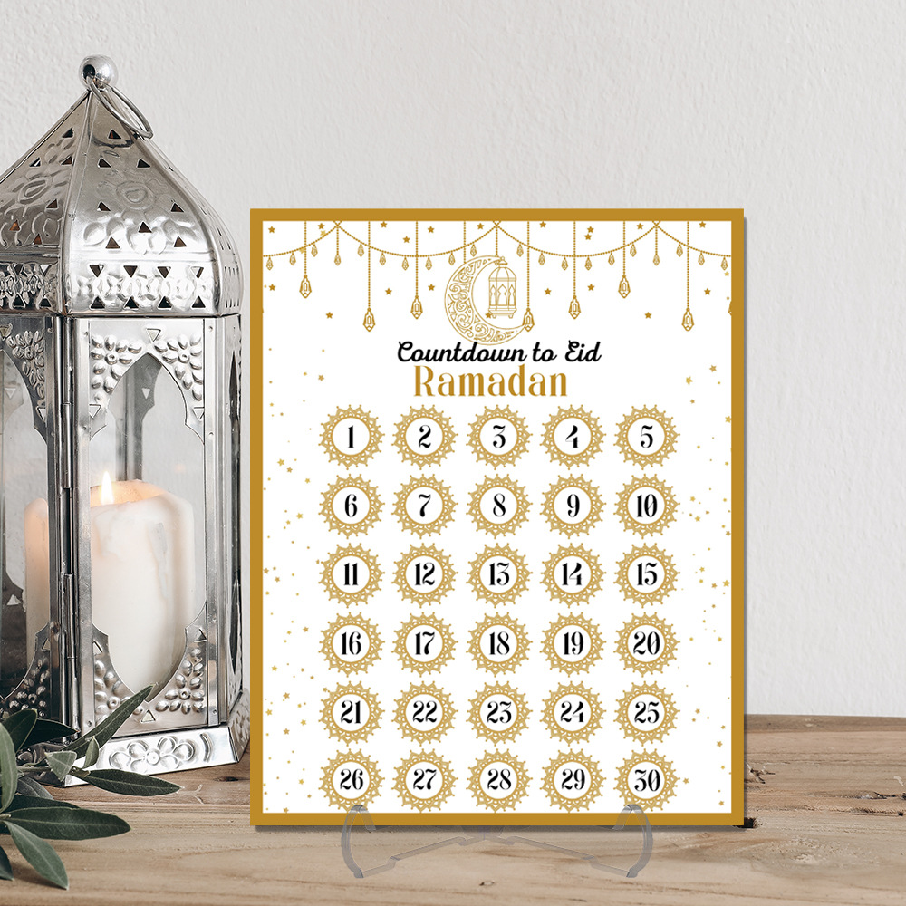 Home Decor Ramadan - Kalendarz Adwentowy Ramadan Akrylowy: Dekoracje Ramadanowe