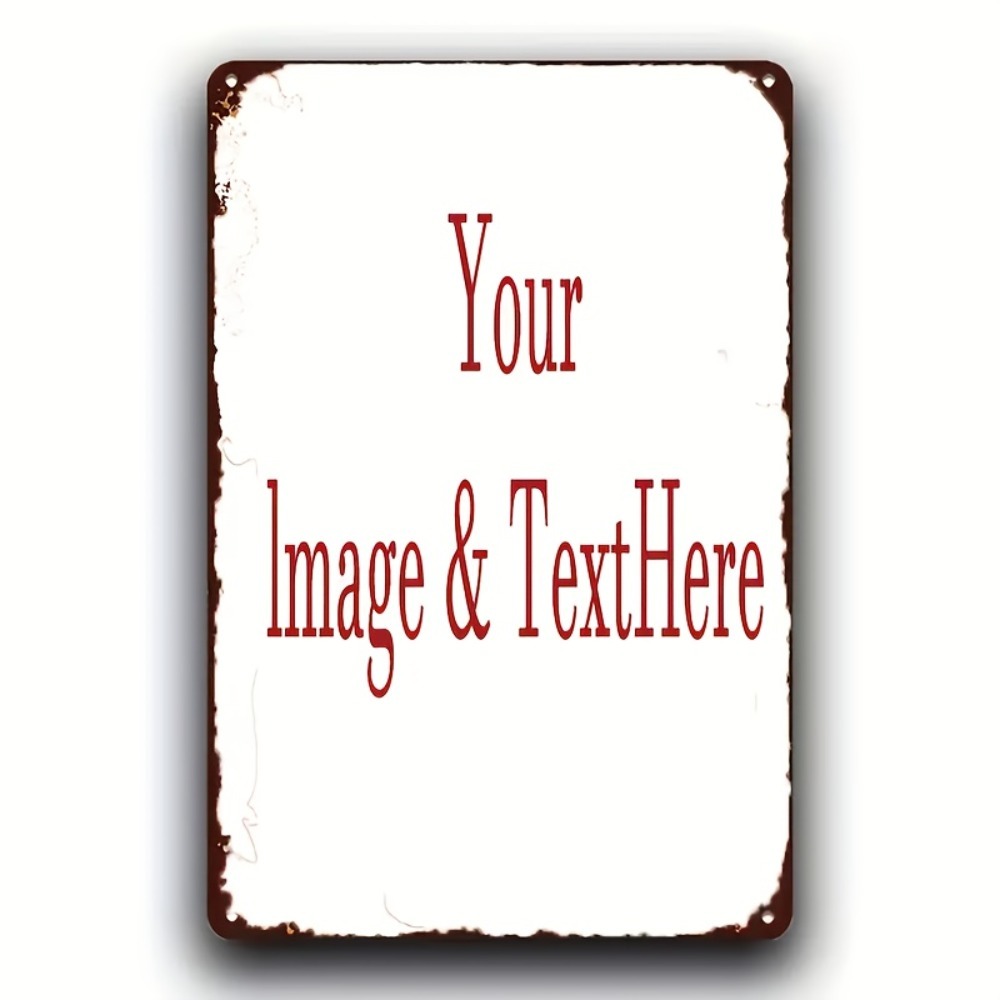 Home Decor Free Images - Personalizowana rustykalna metalowa tabliczka ścienna 8x12