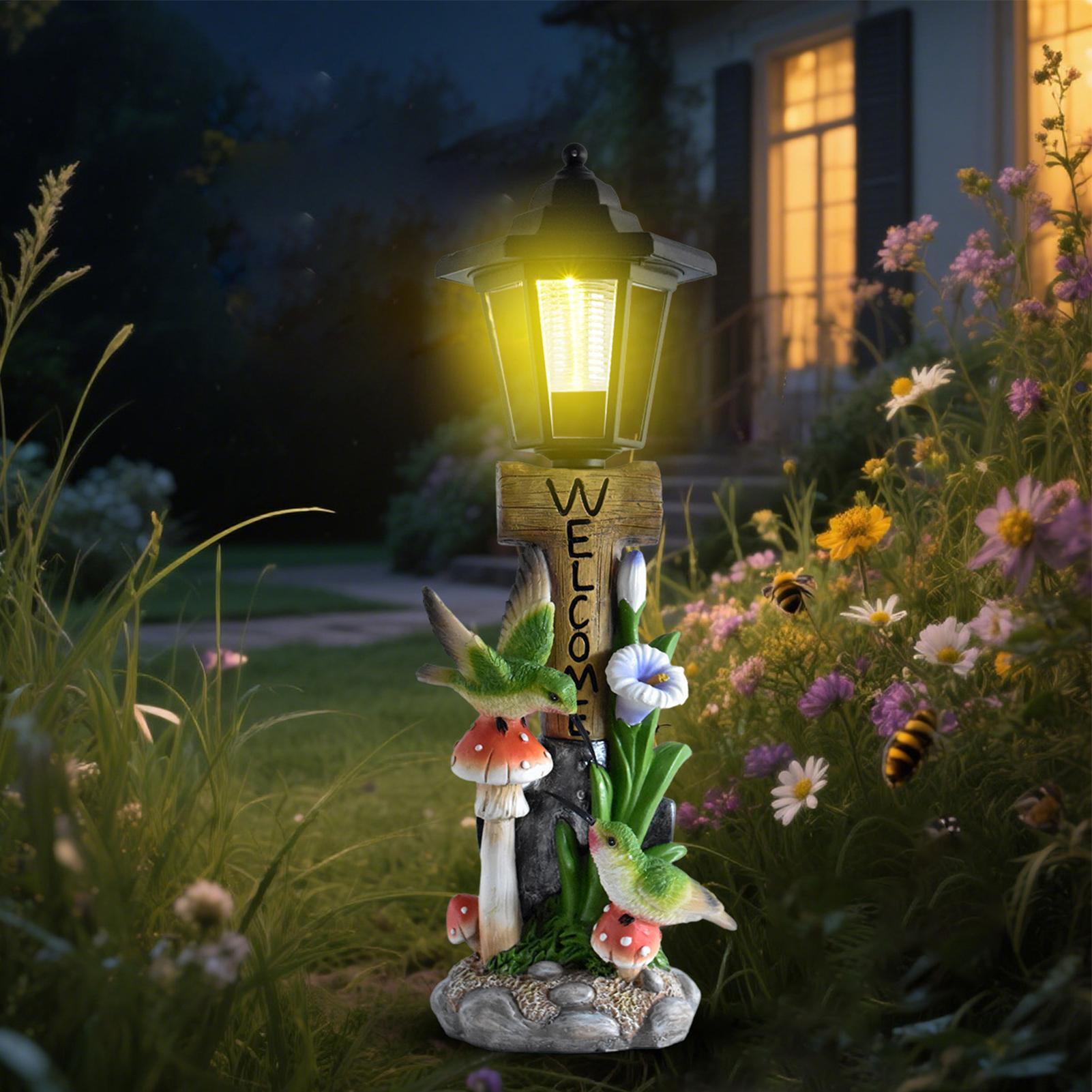 Home Decor Garden - Solarne lampki ogrodowe w kształcie statuetki,