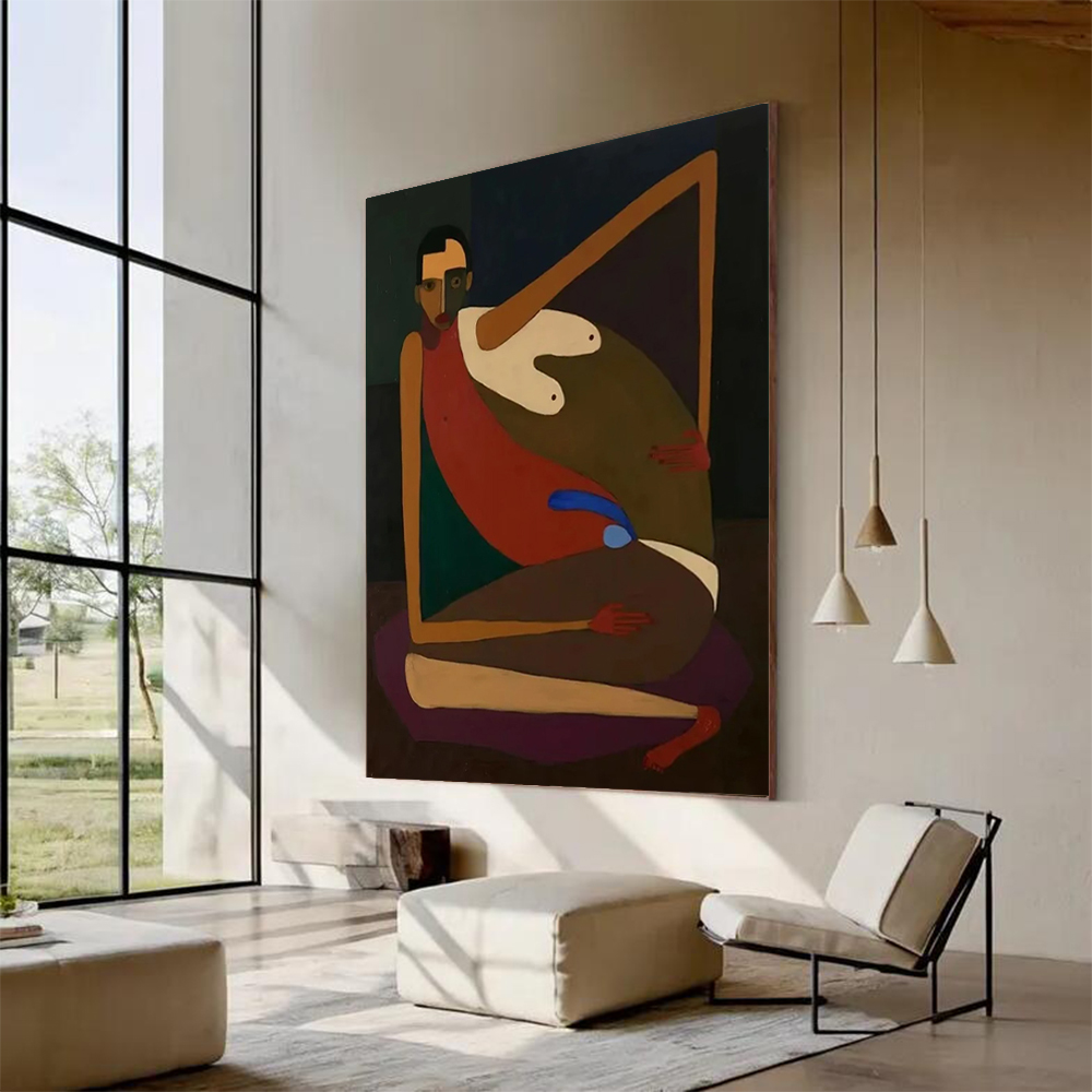 Home Decor Free Images - Ręcznie Malowany Abstrakcyjny Obraz Olejny na