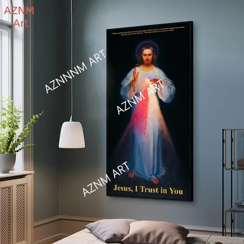 Home Decor Jesus - 1 szt., Jezus, Boski, Modlitwa o
