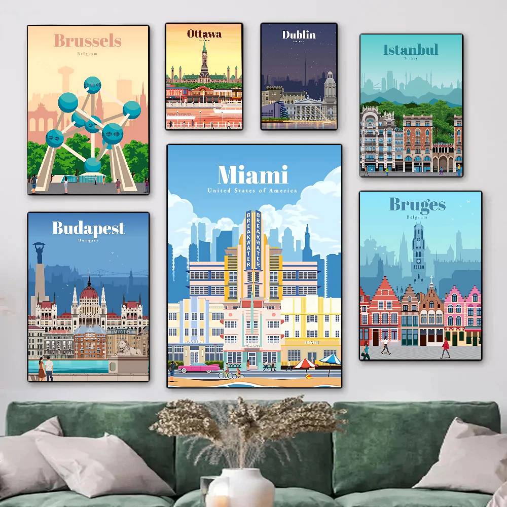 Home Decor Tokyo - Mapa miasta Tokio Ottawa Praga Sydney