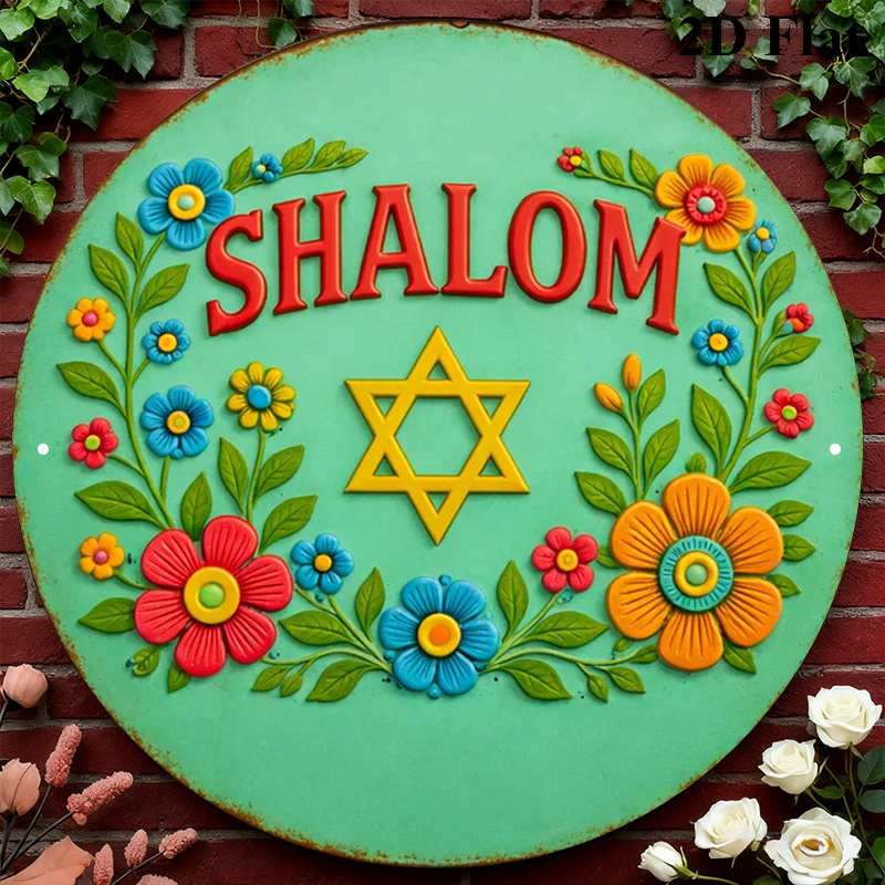 Home Decor Room - CIFBUY Shalom Gwiazda Dawida Aluminiowa Dekoracja