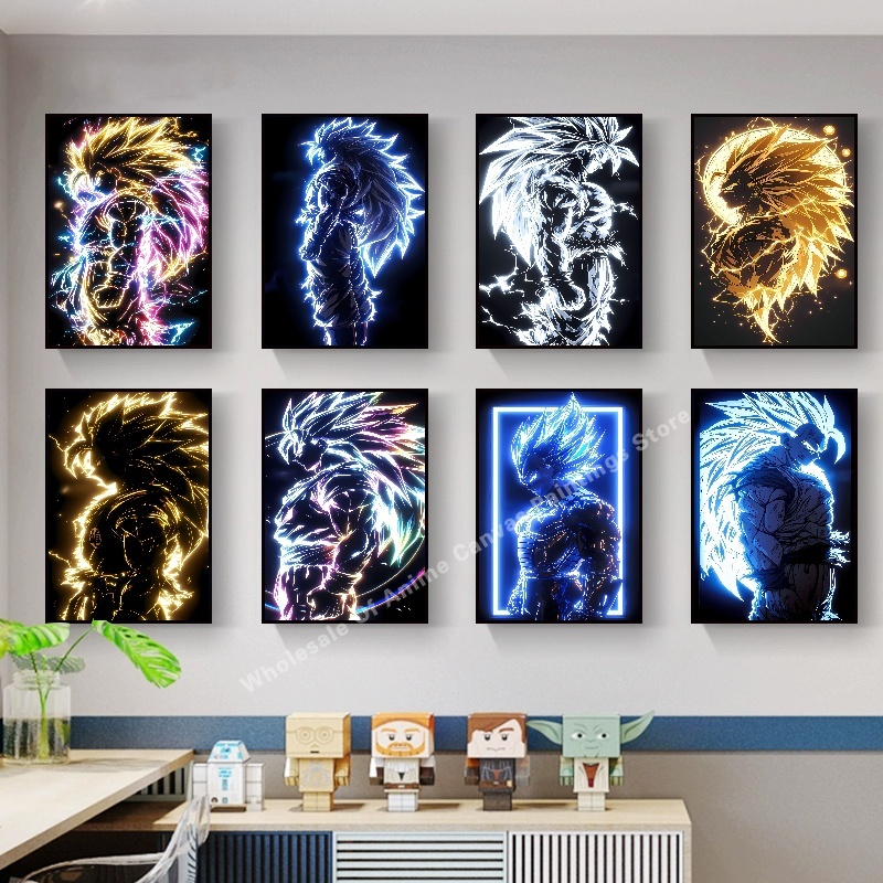 Home Decor Free Images - Anime Dragon Ball Wukong Neonowy Efekt