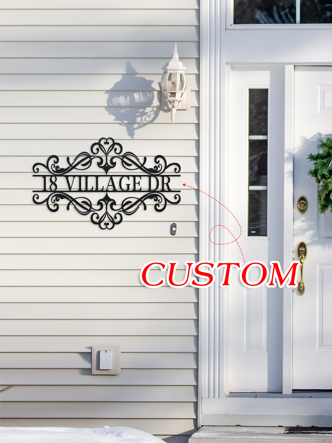 Home Decor Names - Personalizowany metalowy znak z imieniem -