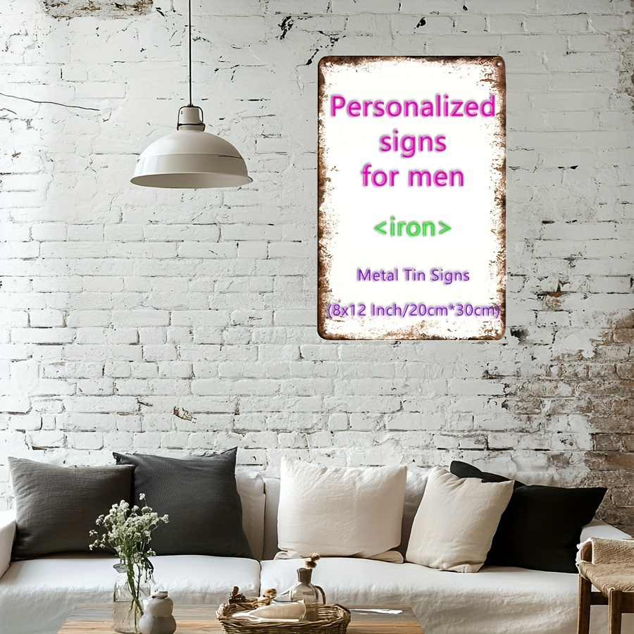 Home Decor Free Images - 1 szt. Metalowe tabliczki w stylu