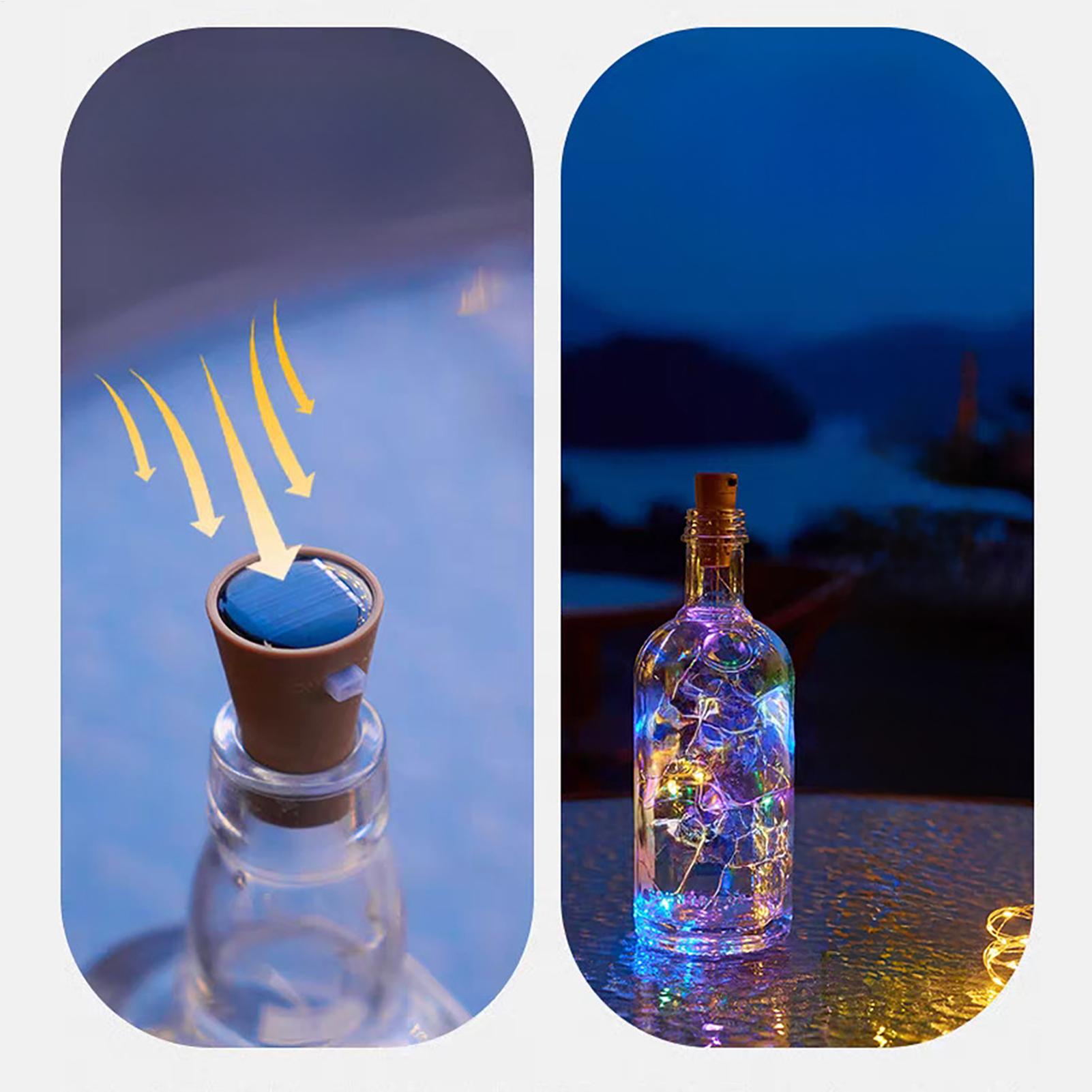 Home Decor Garden - Solarne lampki do butelek wina, 6