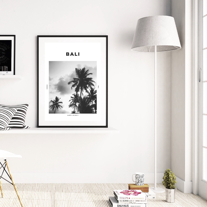 Bali Travel Print czarny biały – Home Decor Ubud recenzja i cena