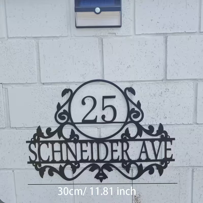 Metalowy numer domu i tabliczk – Home Decor Names recenzja i cena
