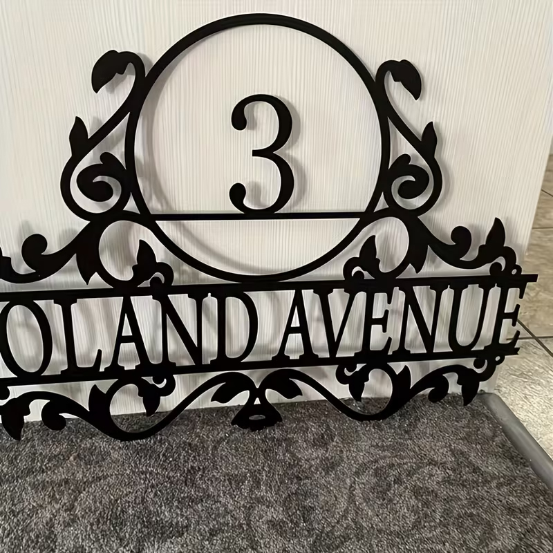 Metalowy numer domu i tabliczk – Home Decor Names recenzja i cena