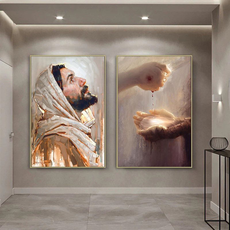 Plakaty na płótnie z Jezusem C – Home Decor Jesus recenzja i cena