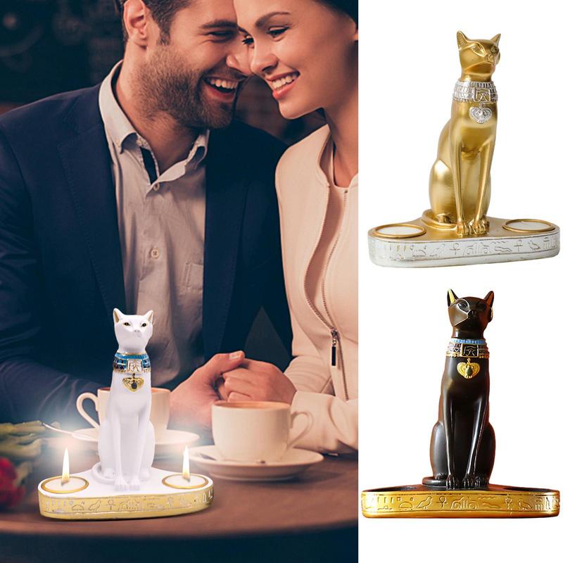 Egipski kot świecznik figurka  – Home Decor Modern Organic recenzja i cena