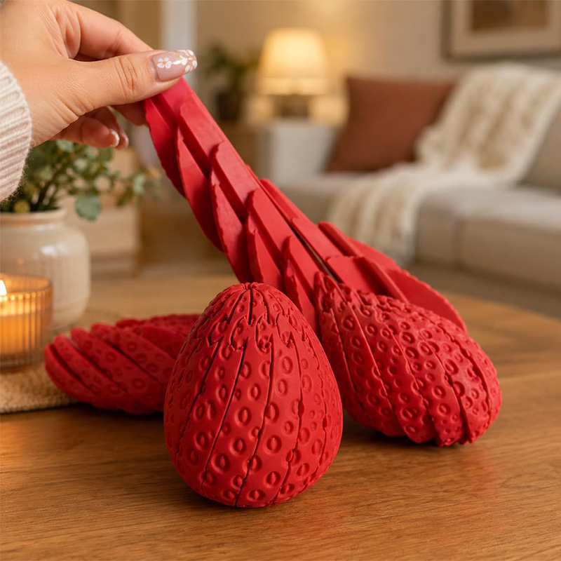 Skręcana Truskawkowa Jajko 3D  – Home Decor Modern Organic recenzja i cena