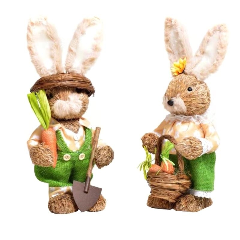 Słomiany królik Bunny Dekoracj – Home Decor Modern Organic recenzja i cena