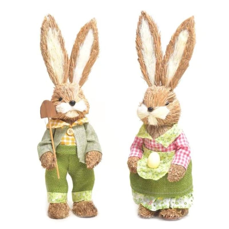 Słomiany królik Bunny Dekoracj – Home Decor Modern Organic recenzja i cena