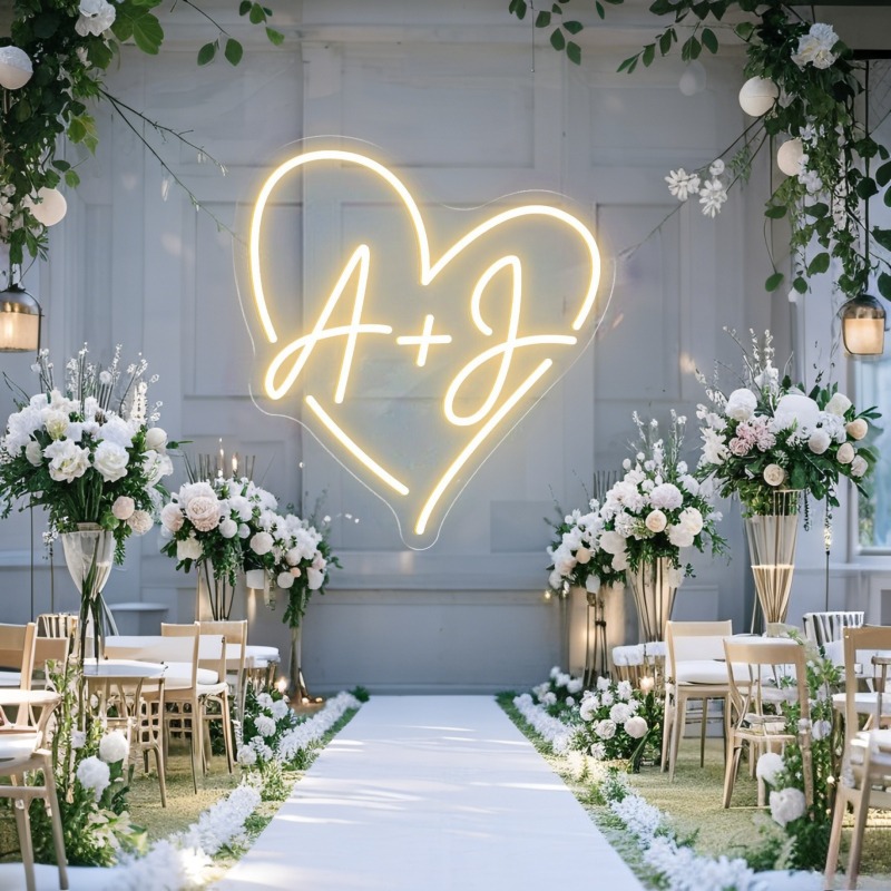 Neon LED w kształcie serca z i – Home Decor Names recenzja i cena