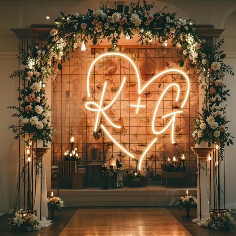 Neon LED w kształcie serca z i – Home Decor Names recenzja i cena