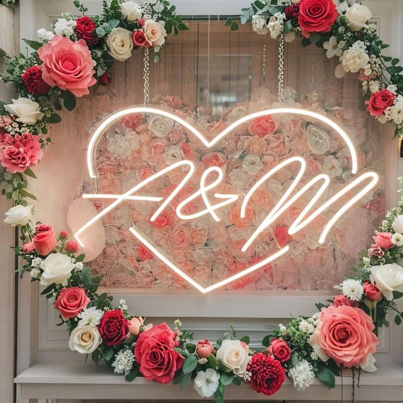 Neon LED w kształcie serca z i – Home Decor Names recenzja i cena