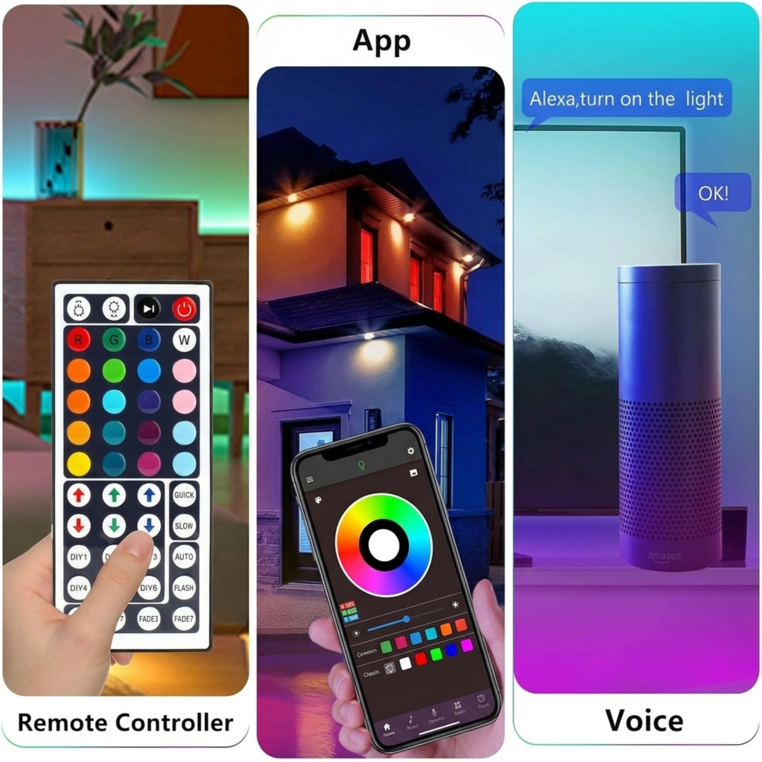 Taśma LED RGB 10M 20M 30M, lam – Home Decor App Free recenzja i cena