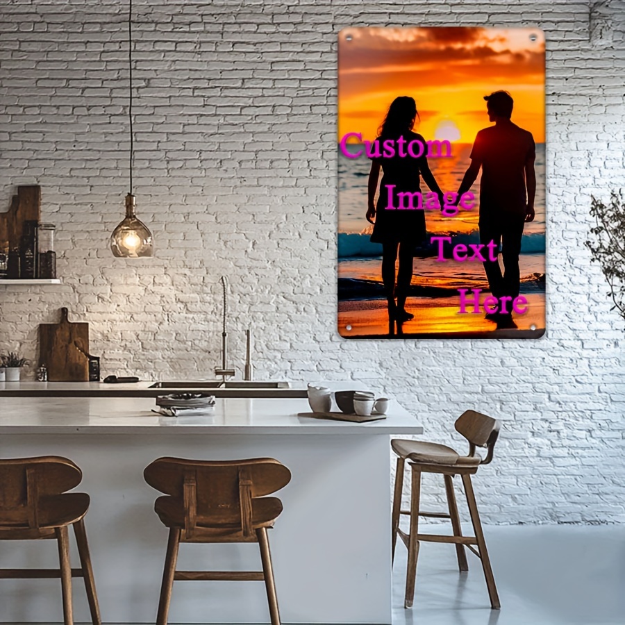 Metalowy szyld z własnym zdjęc – Home Decor Free Images recenzja i cena