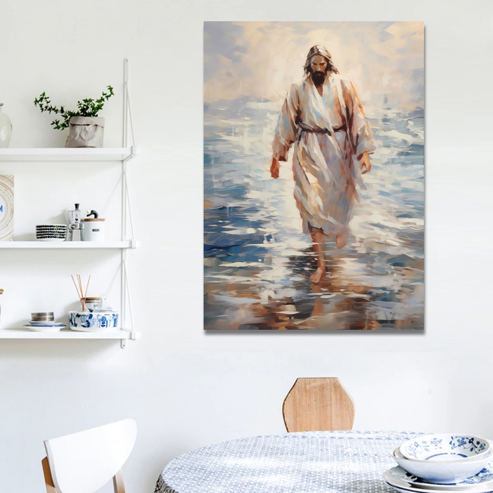 Plakaty akwarelowe z Jezusem C – Home Decor Jesus recenzja i cena