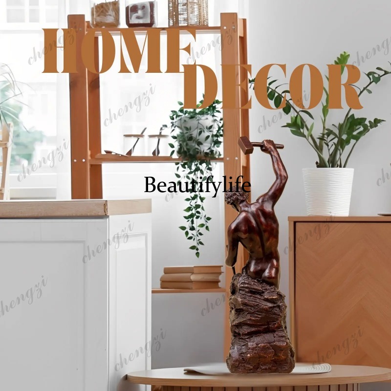 A74 47 cm Brązowa Rzeźba Samot – Home Decor Modern Organic recenzja i cena