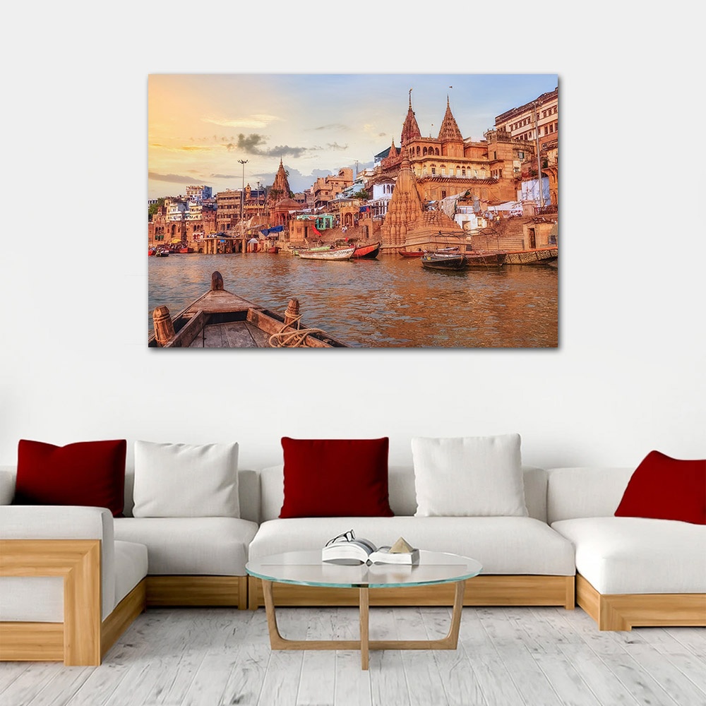 Plakat z krajobrazem miasta Va – Home Decor Varanasi recenzja i cena