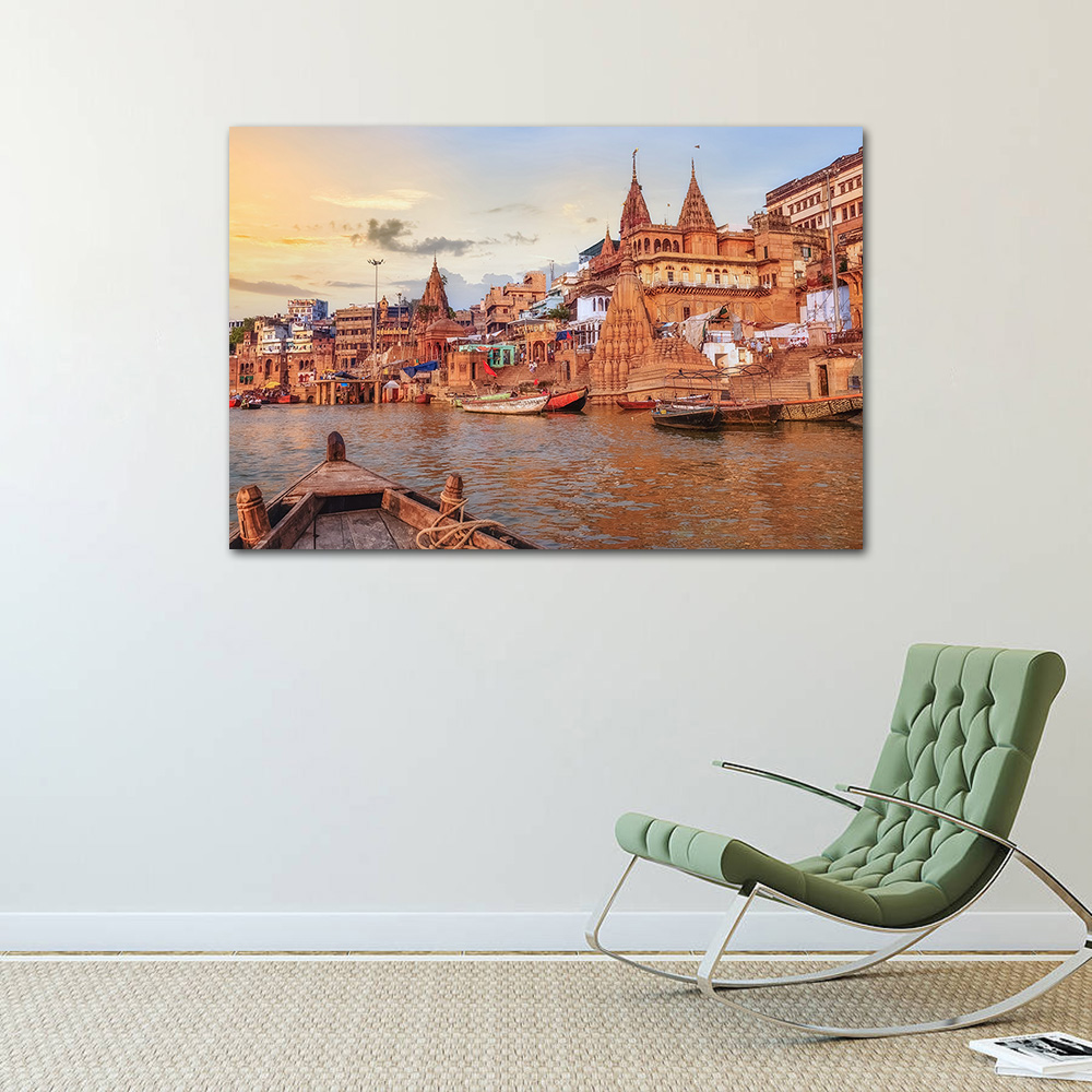 Plakat z krajobrazem miasta Va – Home Decor Varanasi recenzja i cena