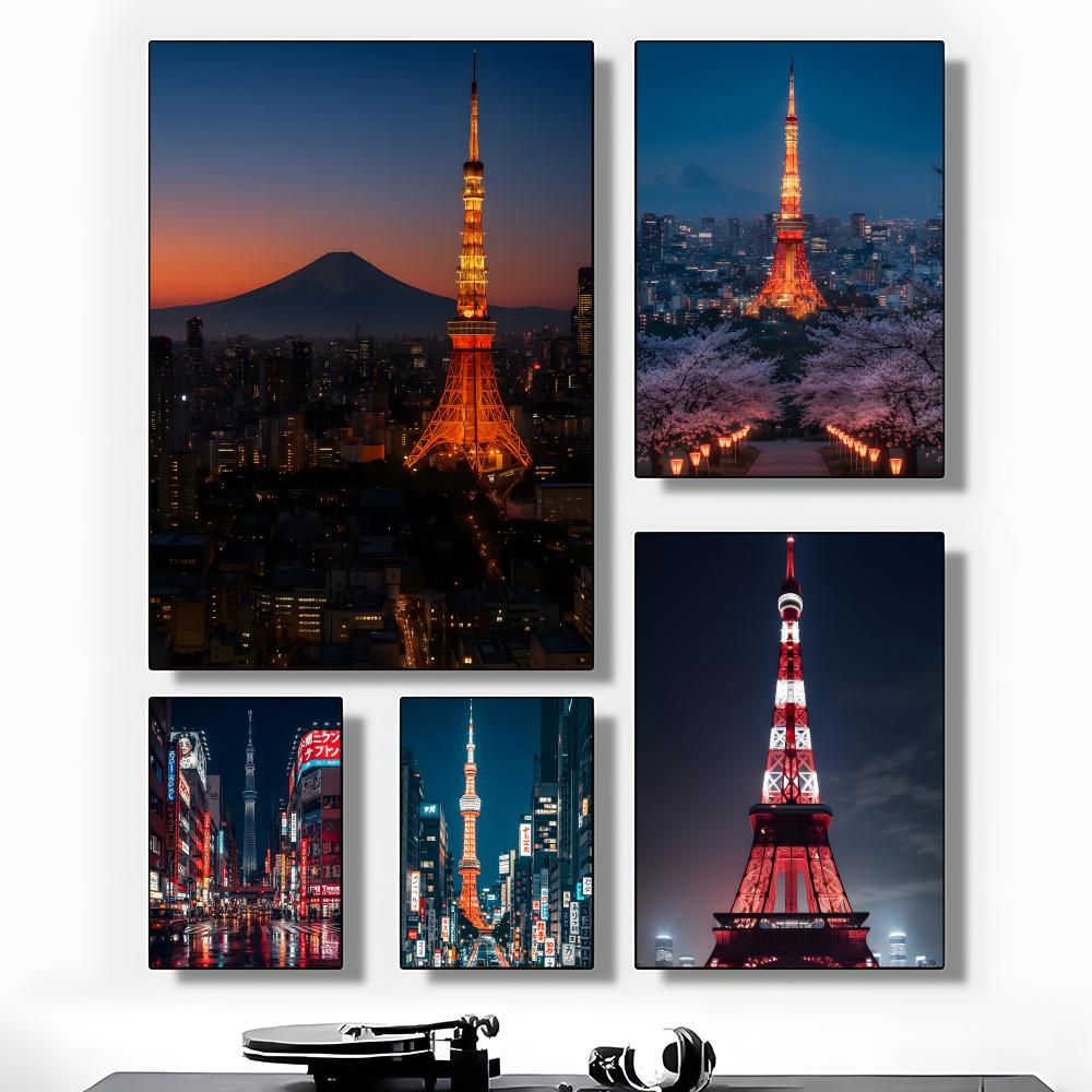 Plakat z widokiem na Wieżę Tok – Home Decor Tokyo recenzja i cena