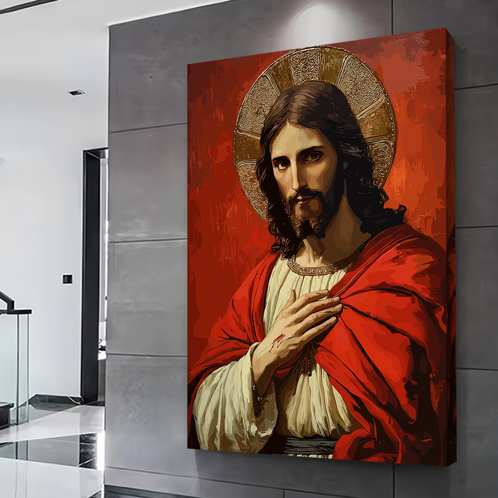 Portret Jezusa Chrystusa z aur – Home Decor Jesus recenzja i cena