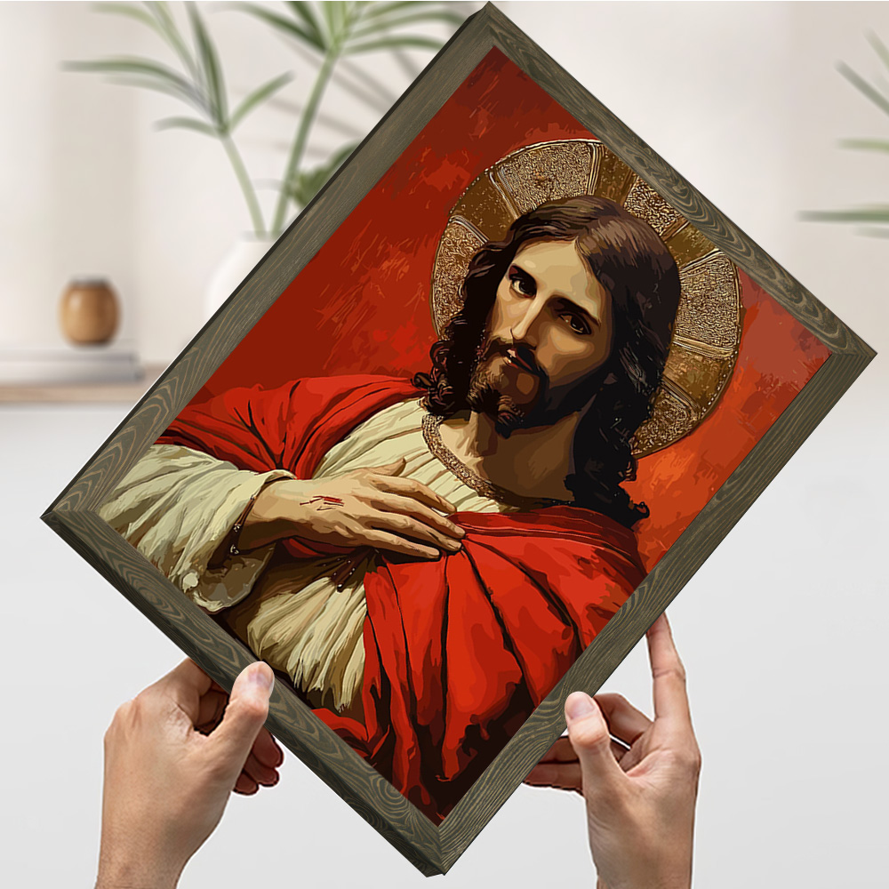Portret Jezusa Chrystusa z aur – Home Decor Jesus recenzja i cena