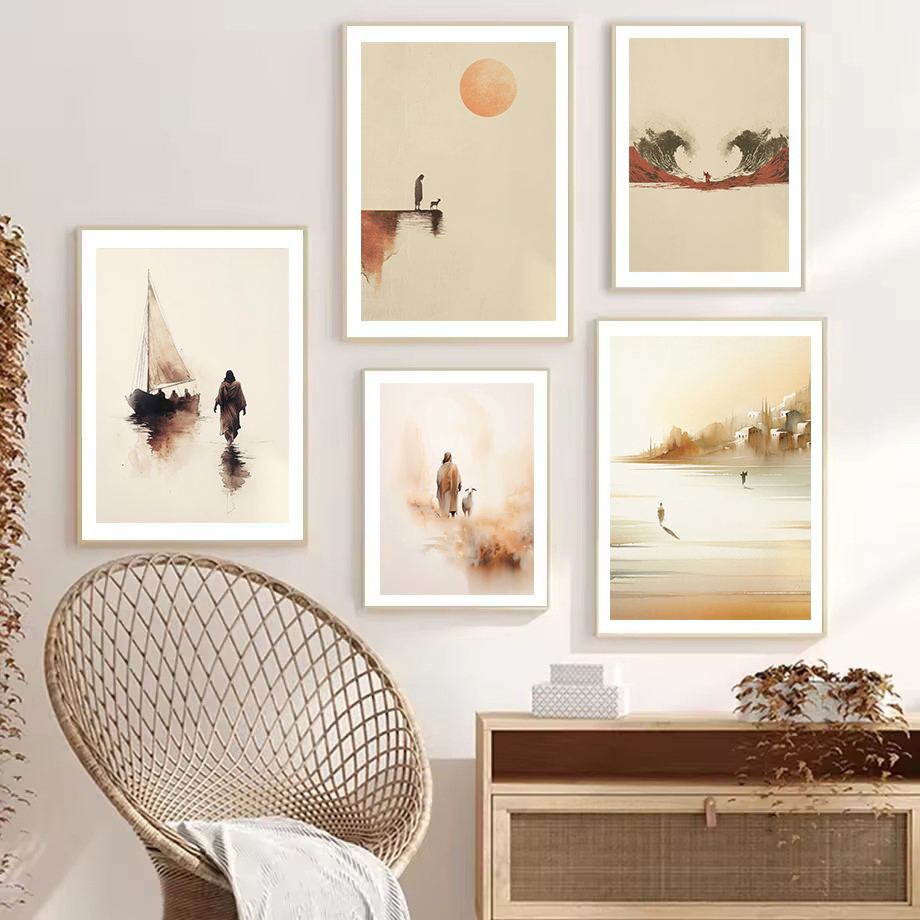 Akwarelowy Jezus opuszcza 99 o – Home Decor Jesus recenzja i cena