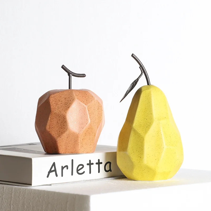 Nordic Sculpture Ceramic Apple – Home Decor Modern Organic recenzja i cena